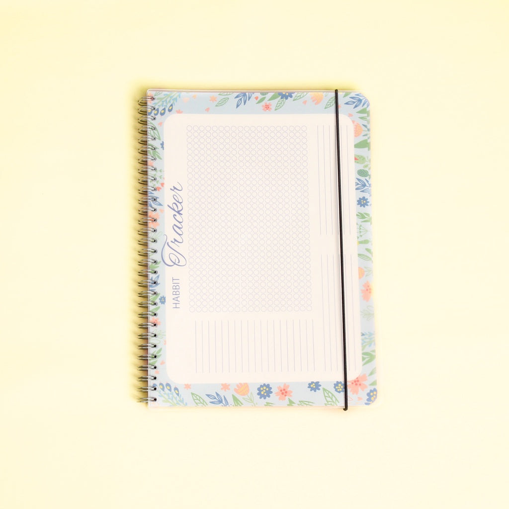 Bukuqu Notebook Spiral B5 - SM205 Habbit Tracker Flower