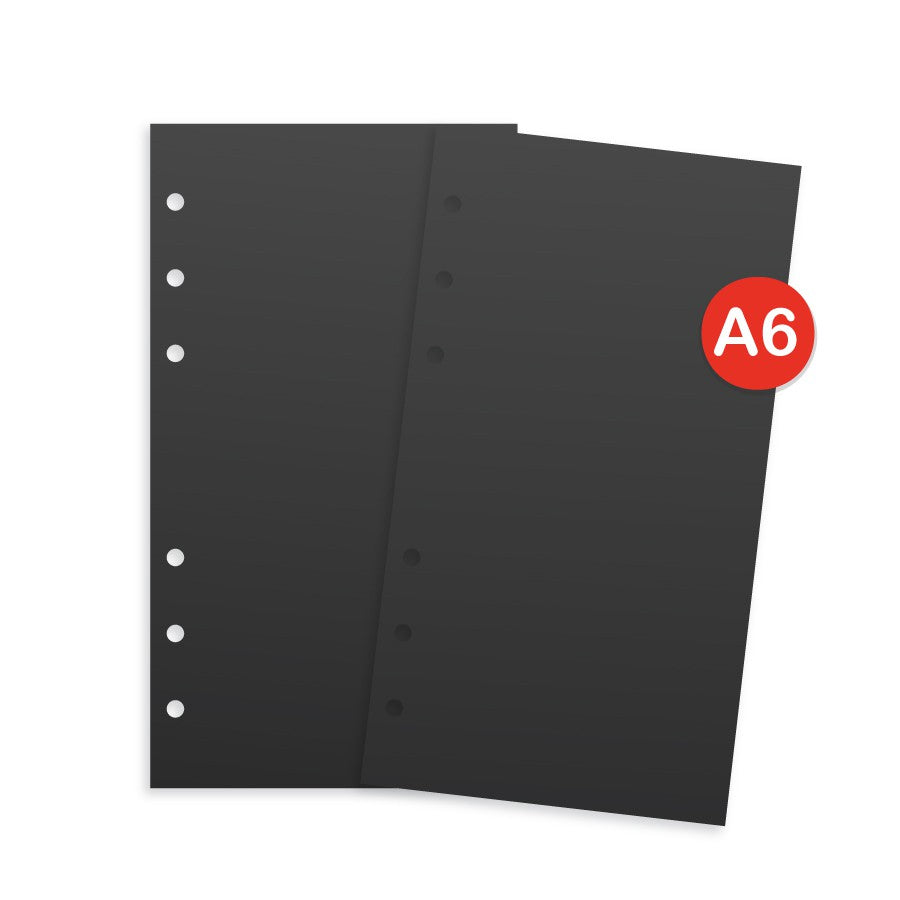 Loose Leaf A6 Black Paper by bukuqu
