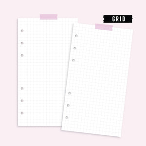 Loose Leaf A6 Personal Grid by bukuqu