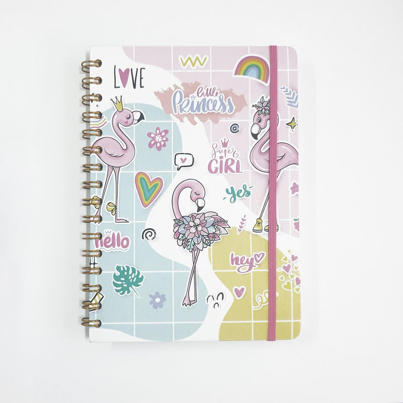 Notebook Spiral FLAMINGO by bukuqu