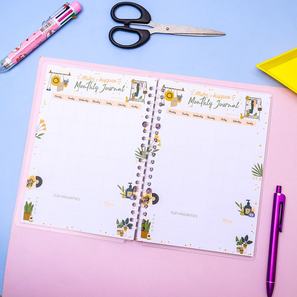 Notebook Refill Monthly Journal by bukuqu