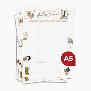 Loose Leaf A5 Monthly Journal 2022 by bukuqu