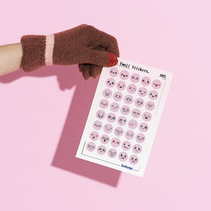 Stiker Deco Pink Emoji by bukuqu