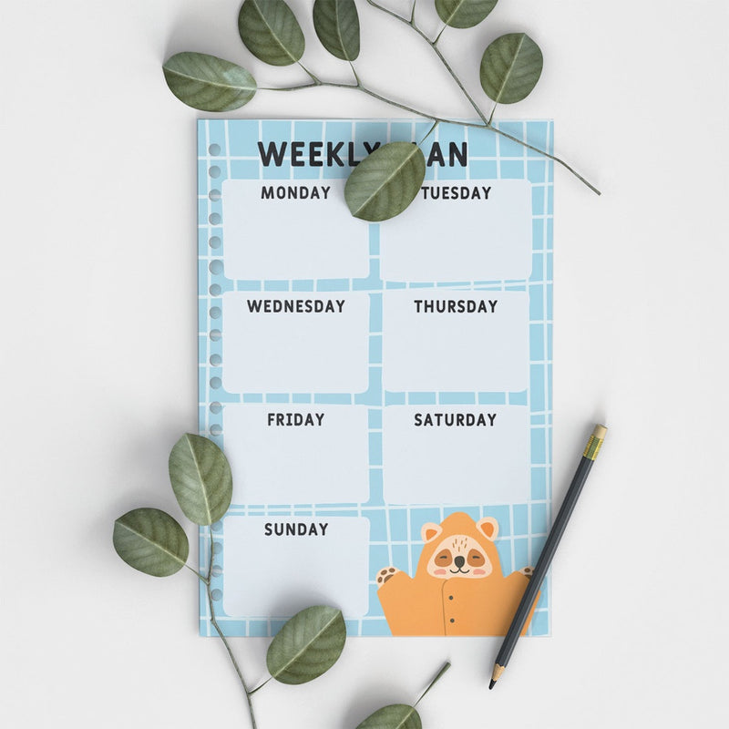 Loose Leaf A5 Weekly Plan Kotak Biru 2022 by bukuqu