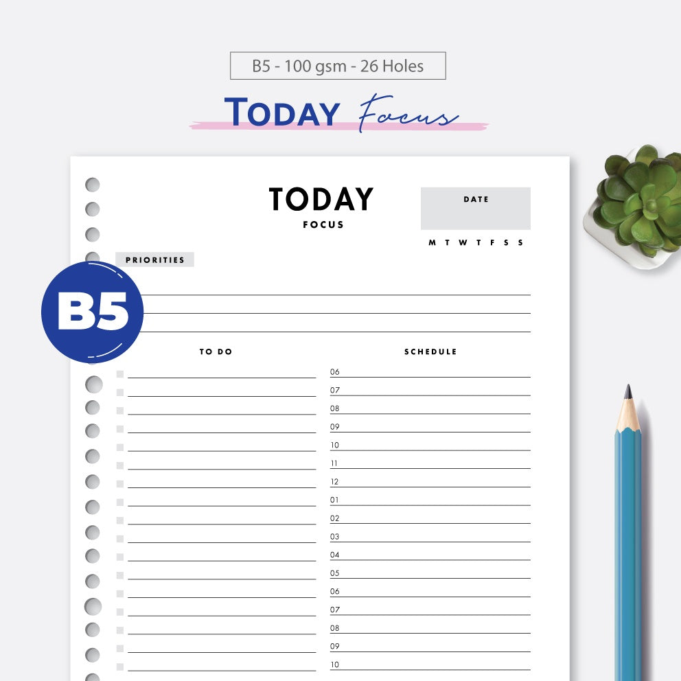 Loose Leaf B5 Today Focus by bukuqu
