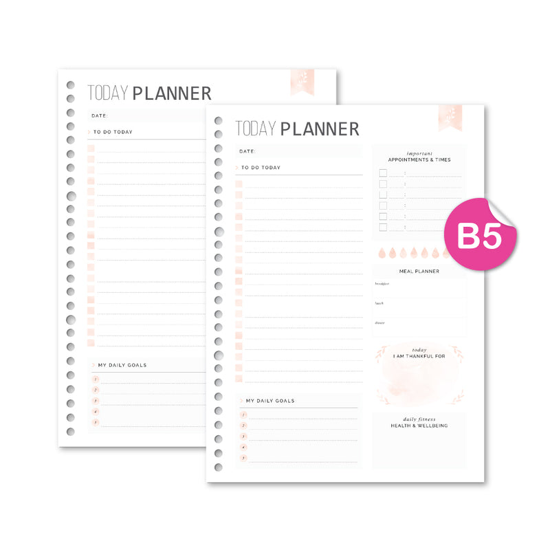 Loose Leaf B5 Today Planner by bukuqu