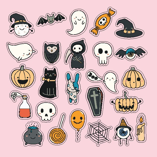 Stiker Journal Halloween by bukuqu
