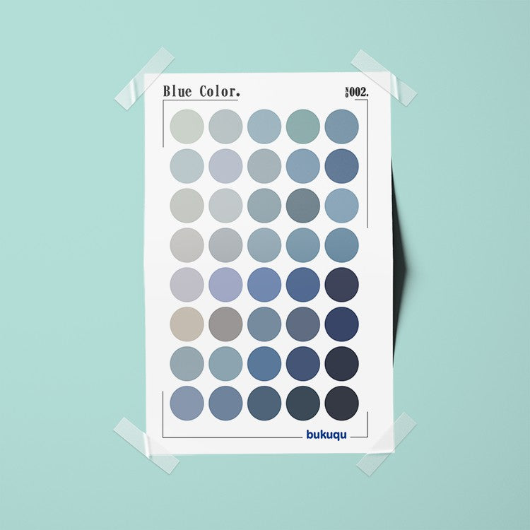 Stiker Deco Blue Color by bukuqu