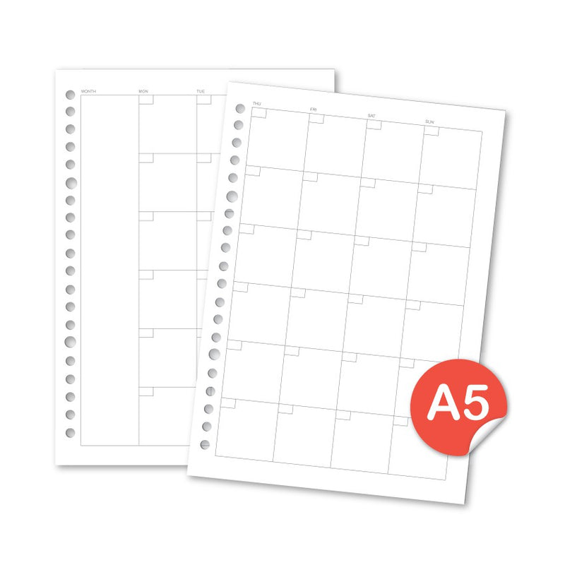 Loose Leaf A5 Monthly Planner by bukuqu