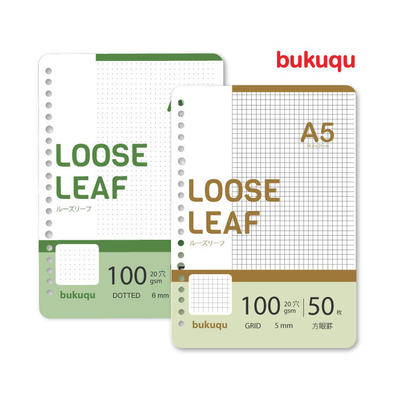 Loose Leaf A5 100 gsm Rounded by bukuqu