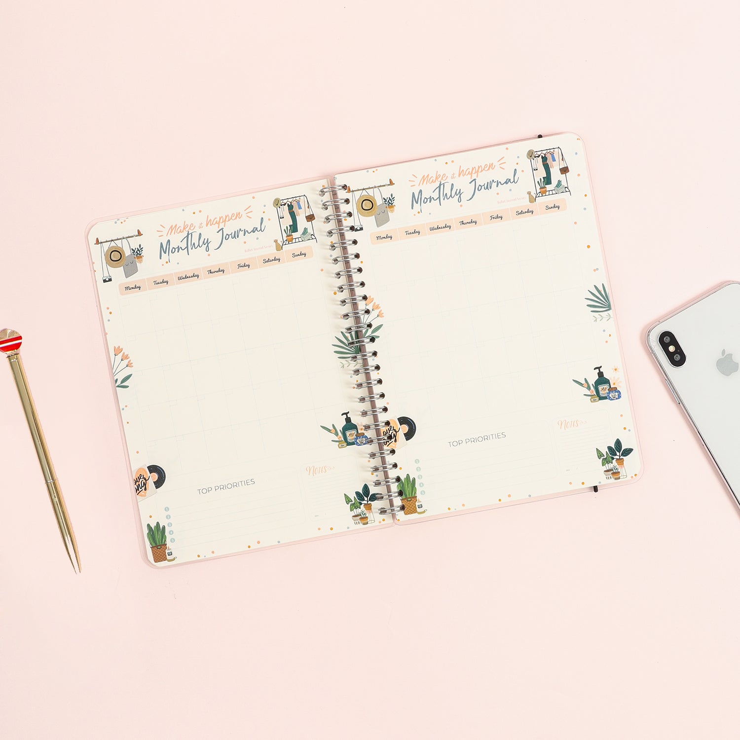 Notebook Spiral A5 - SM020 Monthly Journal 2022 by bukuqu