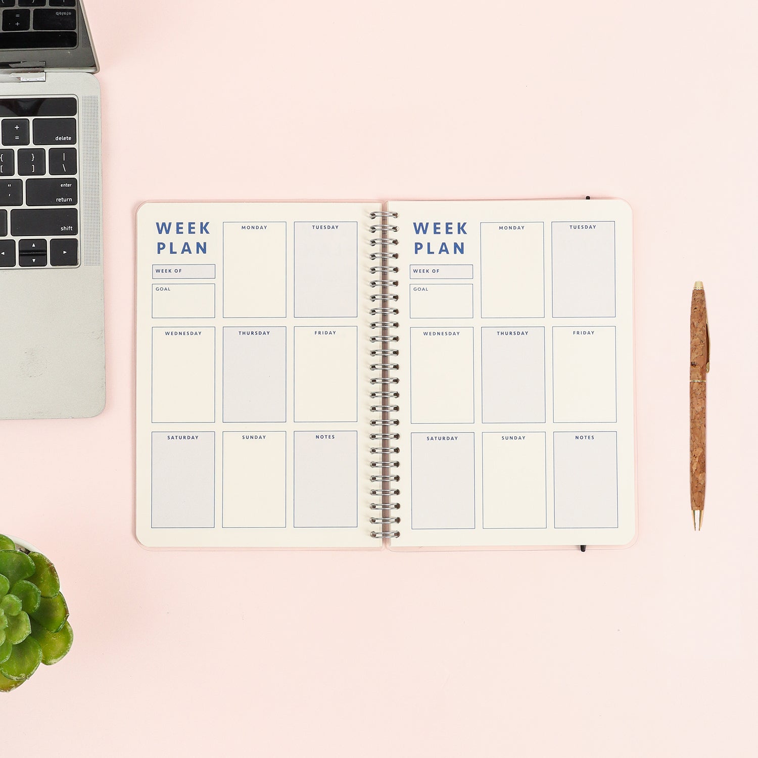 Notebook Spiral A5 - SM021 Week Plan by bukuqu