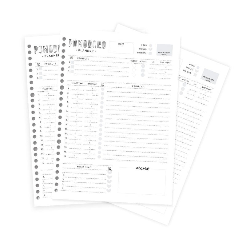Loose Leaf B5 Pomodoro Planner by bukuqu