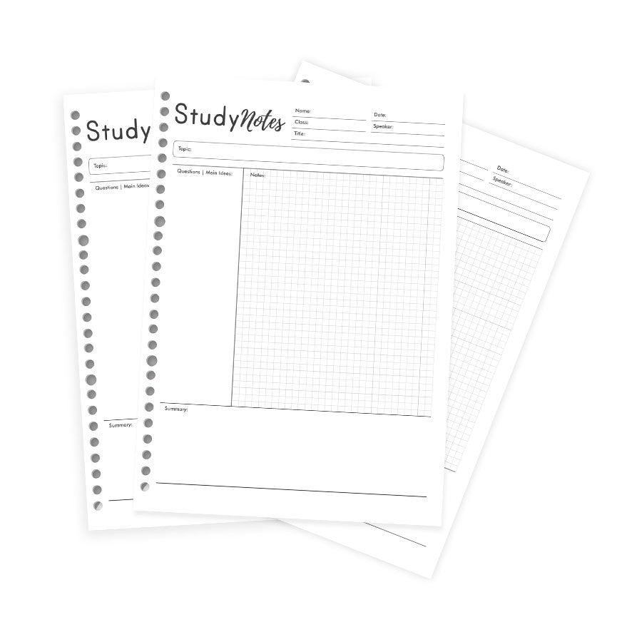 bukuqu B5 Loose Leaf B5 Study Notes