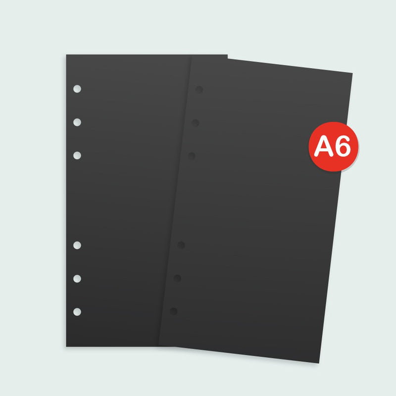 Loose Leaf A6 Black Paper by bukuqu