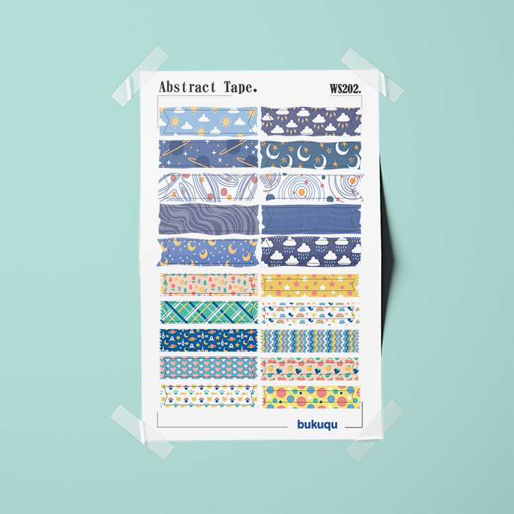 Stiker Abstract Tape by bukuqu