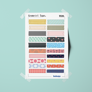 Stiker Geometri Tape by bukuqu
