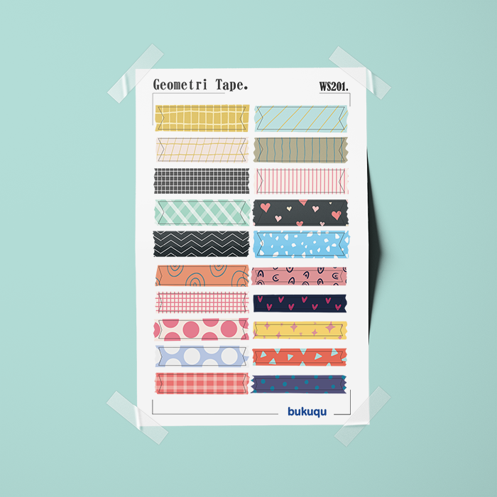 Stiker Geometri Tape by bukuqu