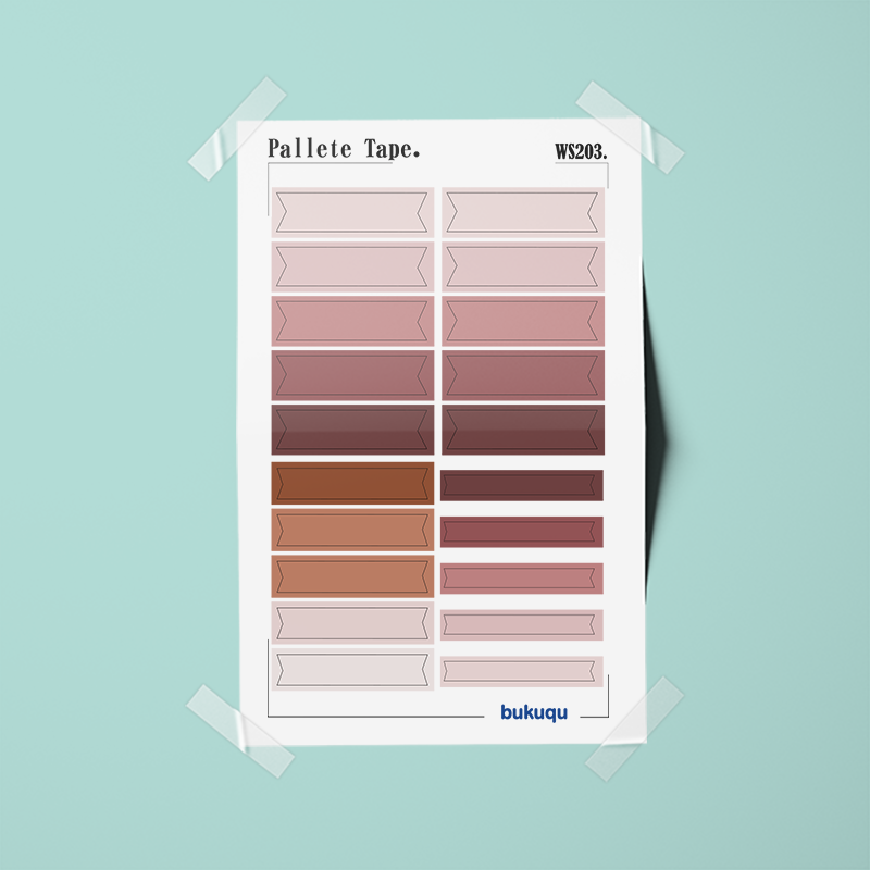 Stiker Pallete Tape by bukuqu