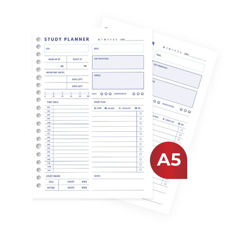 Loose Leaf A5 Study Planner by bukuqu