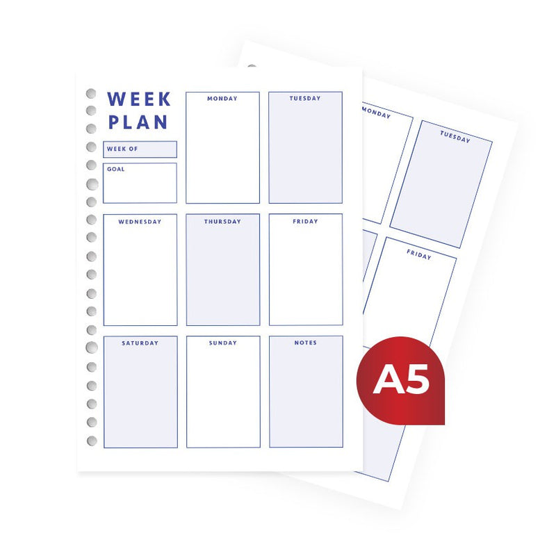 Loose Leaf A5 Week Plan by bukuqu