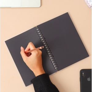 Notebook Refill Kertas Hitam A5 210 gsm by bukuqu