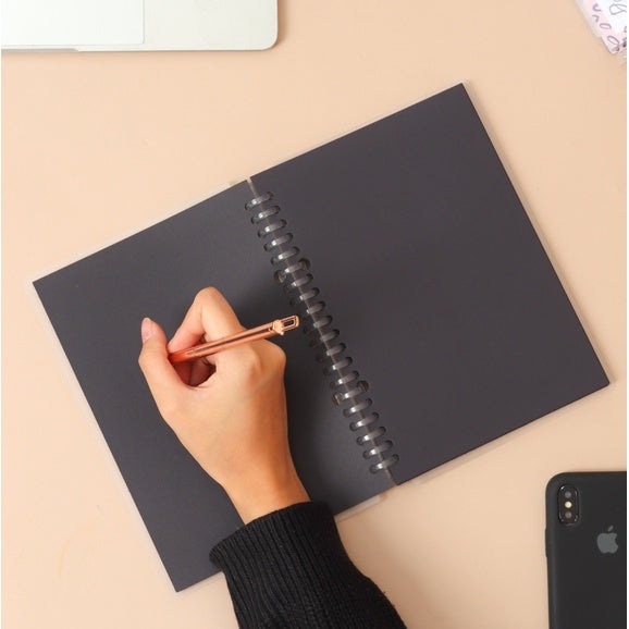 Notebook Refill Kertas Hitam A5 210 gsm by bukuqu