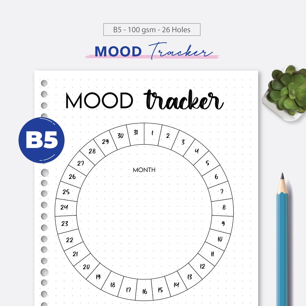Loose Leaf B5 Mood Tracker by bukuqu
