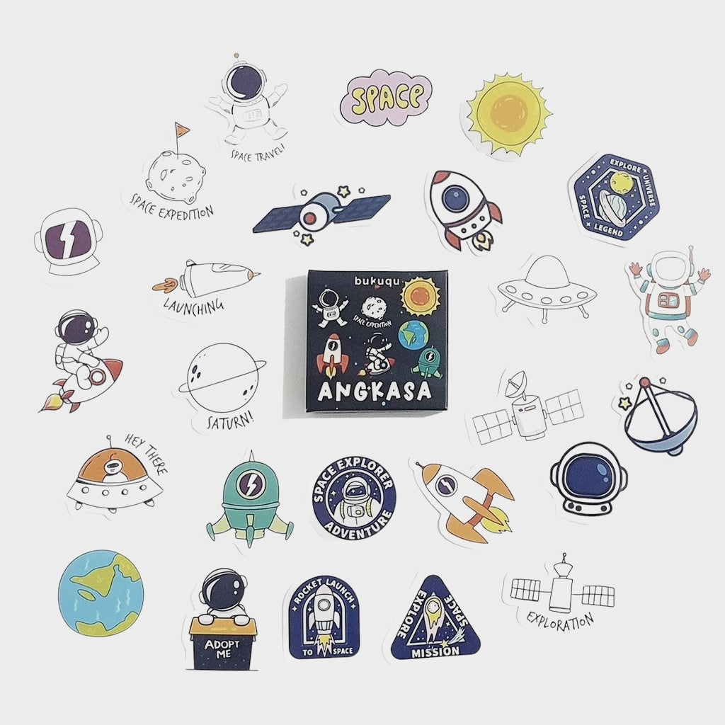 Stiker Journal Angkasa by bukuqu