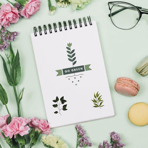 Stiker Journal Daun Hijau by bukuqu