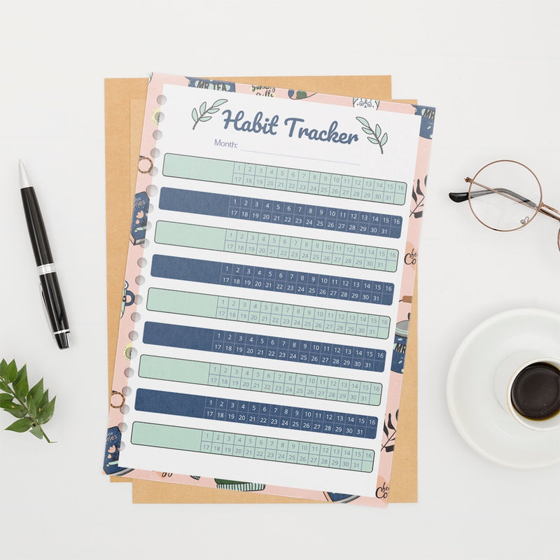Loose Leaf A5 Habit Tracker 2022 by bukuqu