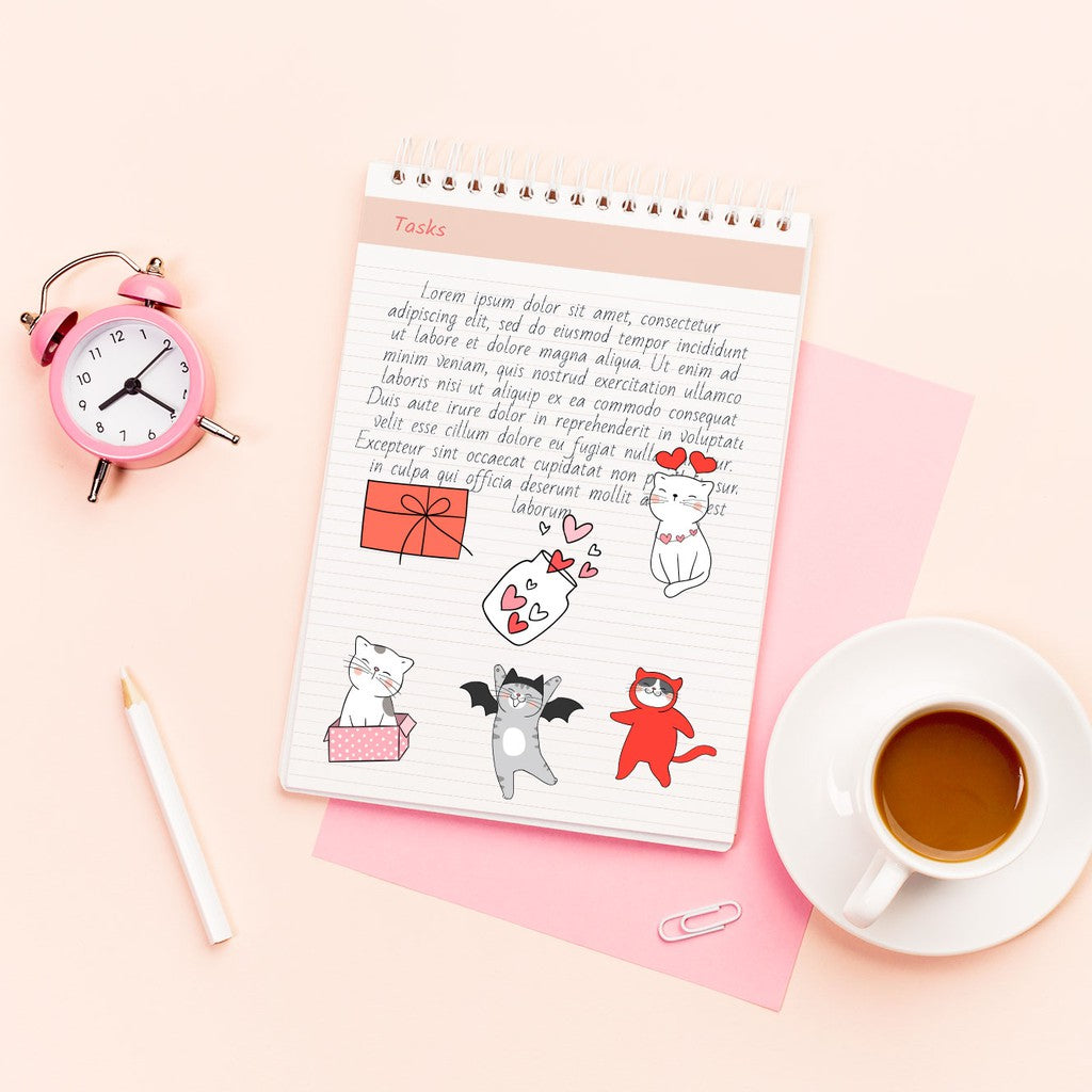 bukuqu Stiker Journal Cat