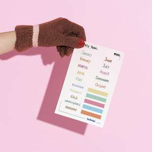 Stiker Monthly Tape by bukuqu