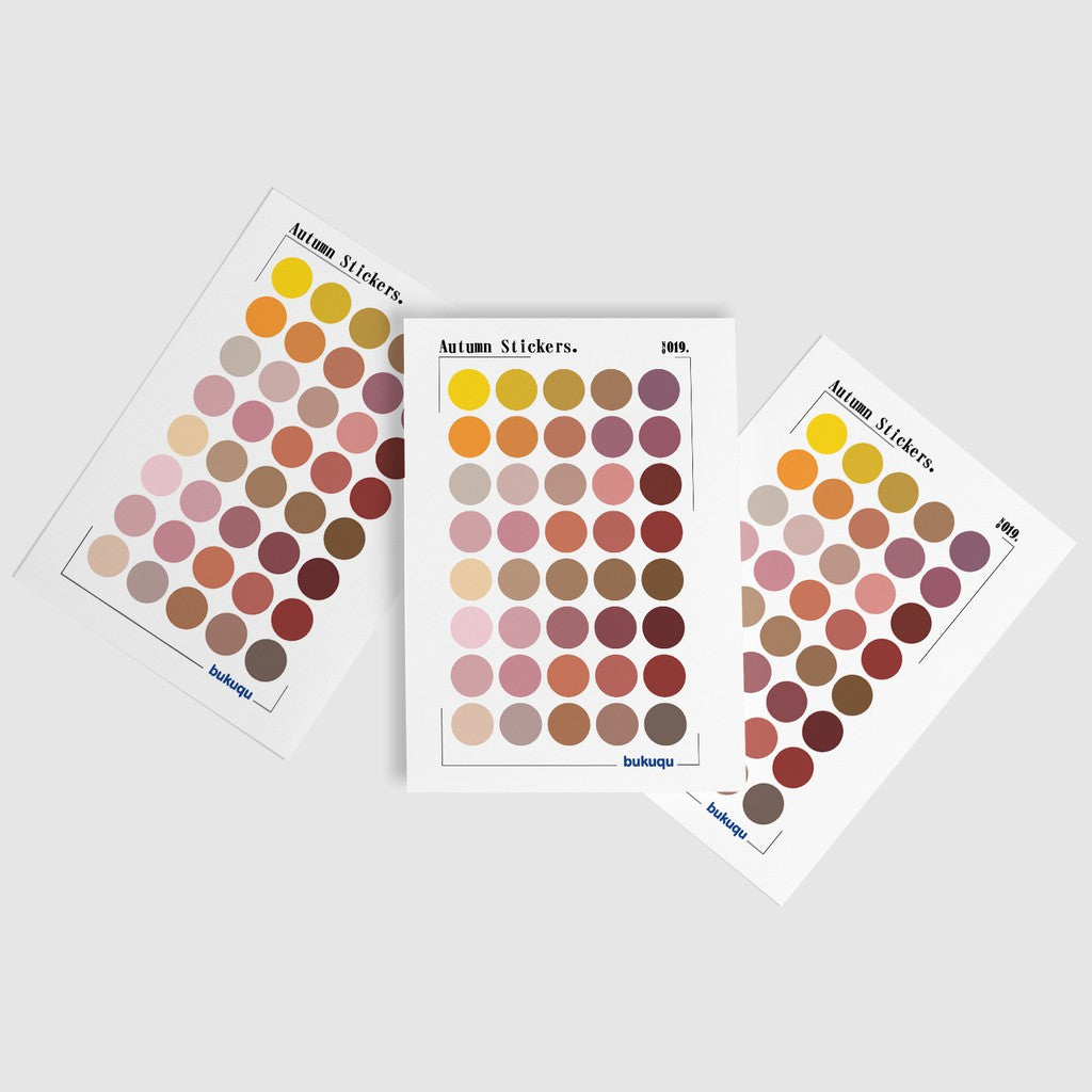 bukuqu Stiker Deco Autumn