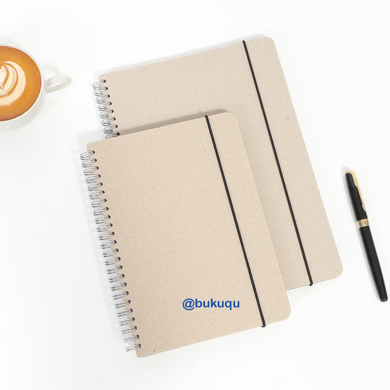 Notebook Spiral Board - B5 /Grey by bukuqu