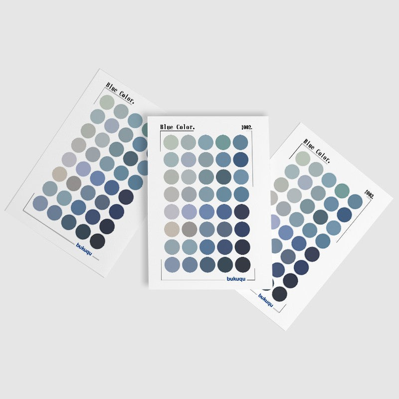 bukuqu Stiker Deco Blue Color