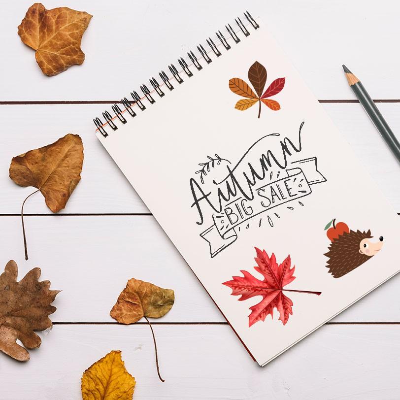 bukuqu Stiker Journal Autumn
