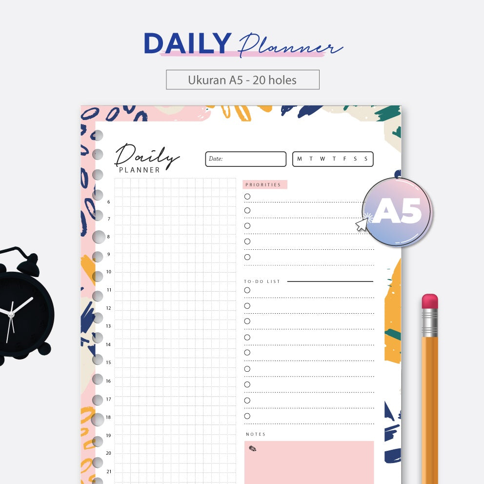 Loose Leaf A5 Daily Planner 2022 by bukuqu