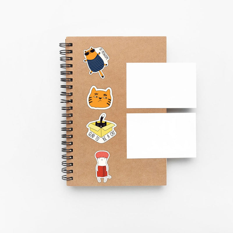 Stiker Journal Cute Cat by bukuqu