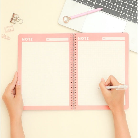 Bukuqu Notebook Spiral B5 - SM210 Note Grid