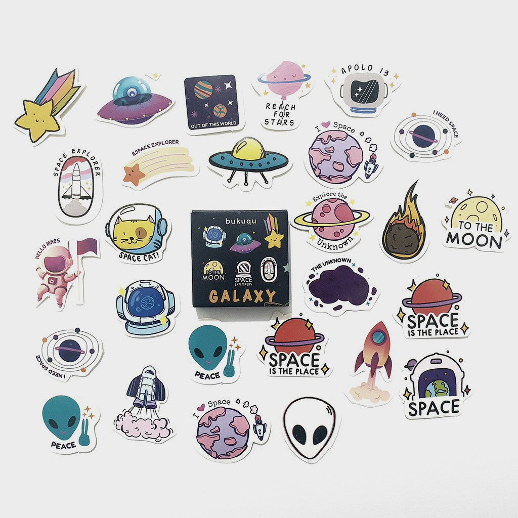 Stiker Journal Galaxy by bukuqu