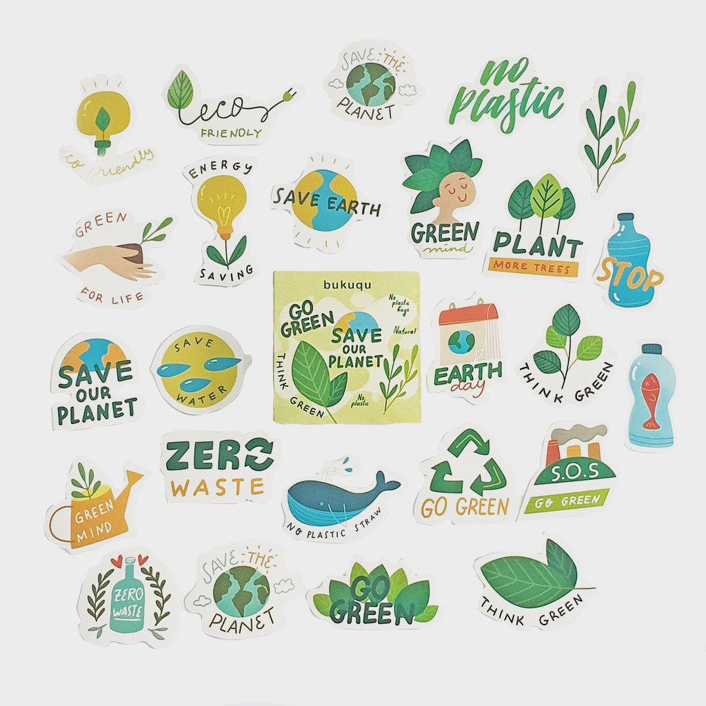 Stiker Journal GoGreen by bukuqu