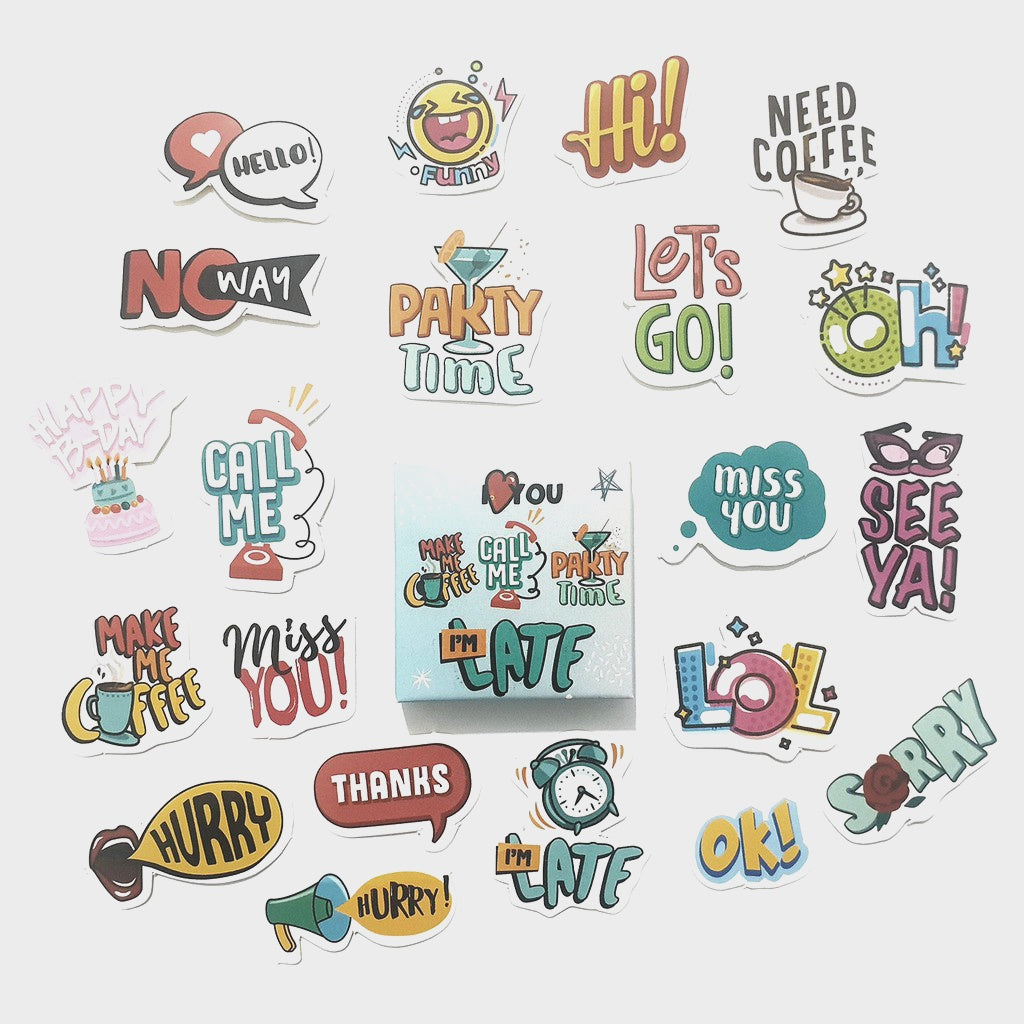Stiker Journal I'm Late by bukuqu