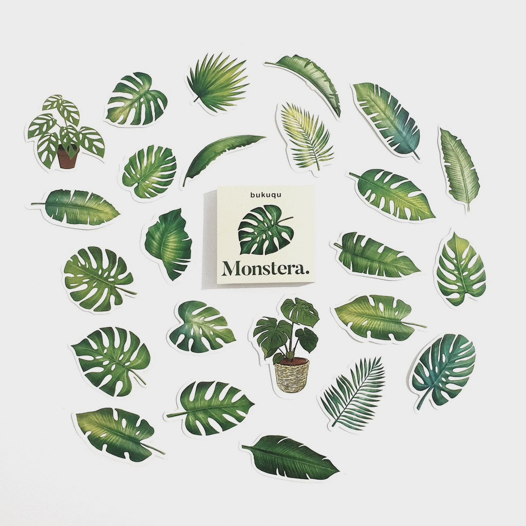 Stiker Journal Monstera by bukuqu