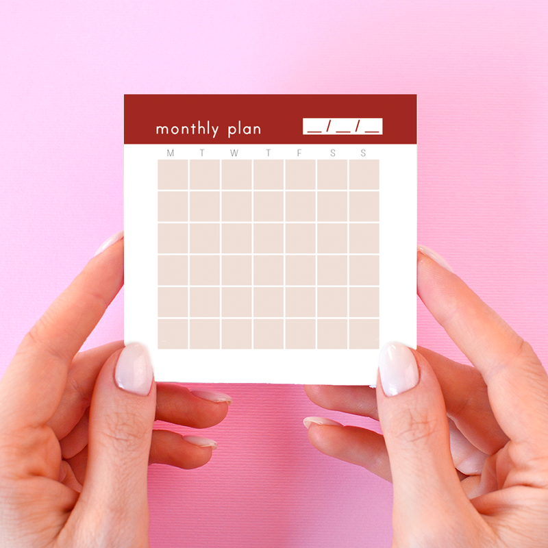 Memopad Monthly Planner by bukuqu