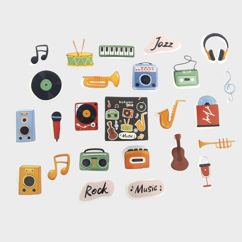 Stiker Journal Music by bukuqu
