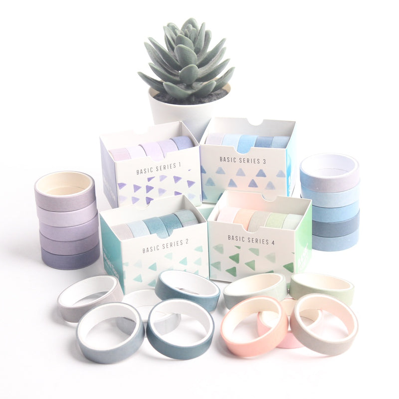 bukuqu Washi Tape BASIC Series