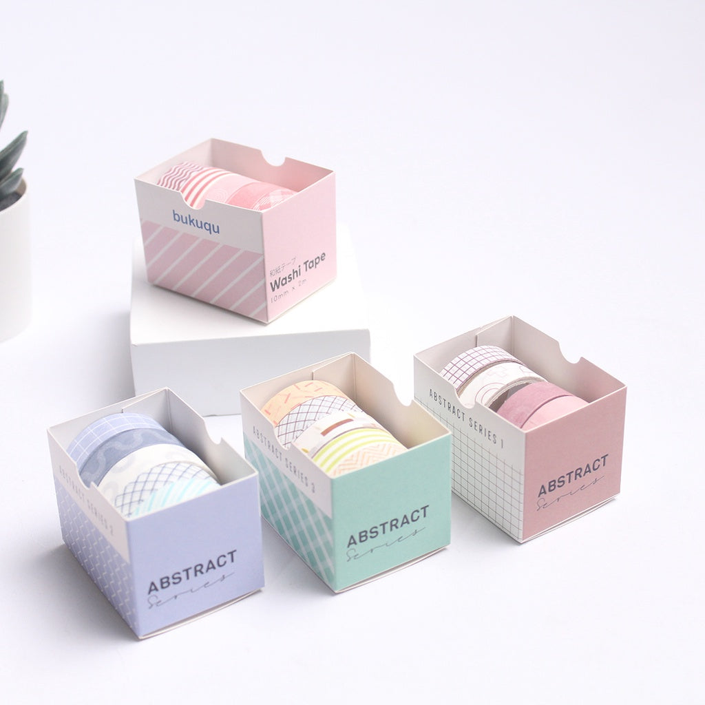 bukuqu Washi Tape ABSTRACT Series