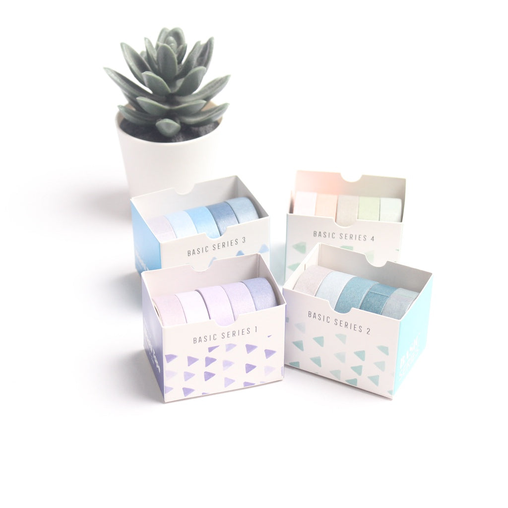 bukuqu Washi Tape BASIC Series
