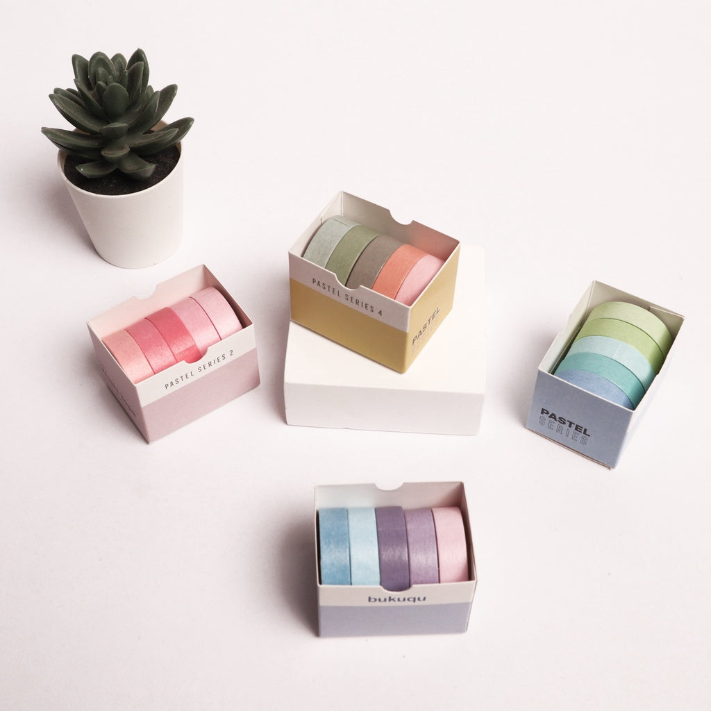 bukuqu Washi Tape PASTEL Series